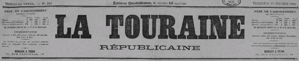 Photo (Indre-et-Loire. Archives départementales) de : La Touraine républicaine. Tours, 1884-1939. ISSN 2025-5128.