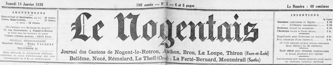 Photo (Arch. dép. d'Eure-et-Loir, Per 7) de : Le Nogentais. Nogent-le-Rotrou, 1841-1944. ISSN 2132-8684.