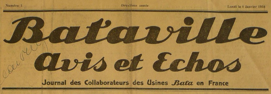 Photo (Laboratoire d'histoire des sciences et de philosophie-Archives Henri Poincaré (Nancy)) de : Bataville. Hellocourt : Bata, 1933-1983. ISSN 0761-6597.