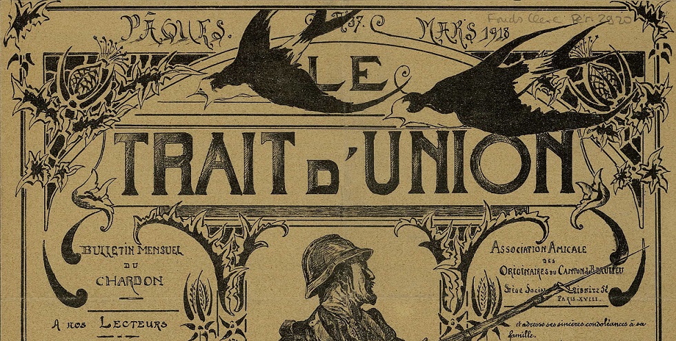 Photo (Bibliothèque municipale (Besançon)) de : Le Trait d'union. Paris, 1915-1919. ISSN 2801-345X.