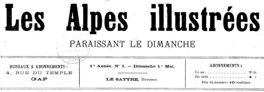 Photo (BnF / Gallica) de : Les Alpes illustrées. Gap, 1887. ISSN 2257-8684.