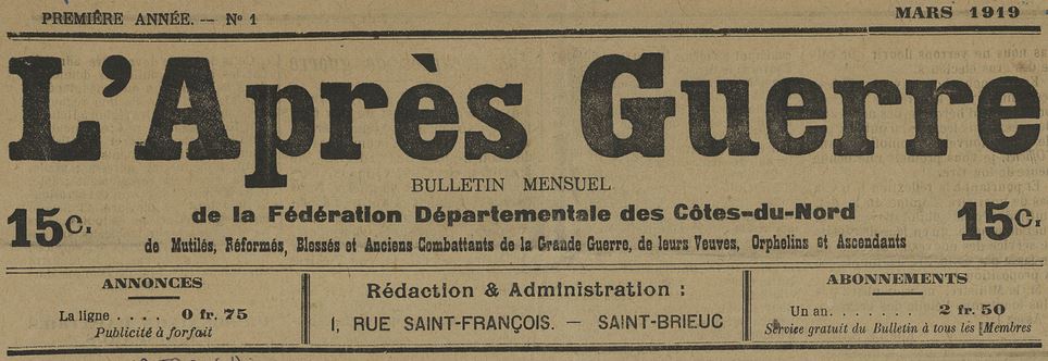 Photo (Côtes-d'Armor. Archives départementales) de : L'Après-guerre. Saint-Brieuc, 1919-1982. ISSN 0402-7353.