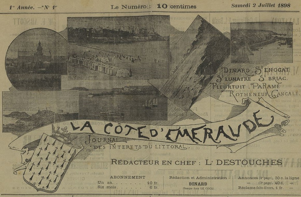 Photo (Côtes-d'Armor. Archives départementales) de : La Côte d'Émeraude. Dinard, 1898-1913. ISSN 2124-5738.