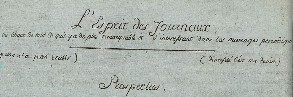 Photo (Bibliothèque municipale (Bordeaux)) de : L'Esprit des journaux. Bordeaux, 1790-[1790 ?]. ISSN 2825-1180.