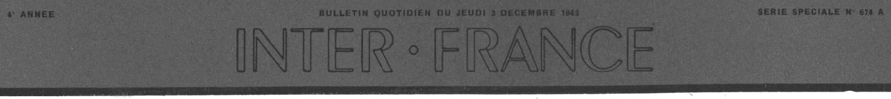 Photo (Creuse. Archives départementales) de : Inter-France. Série spéciale. Paris, [1941 ?]-1944. ISSN 2966-6414.