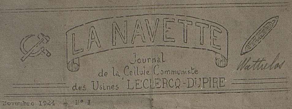 Photo (Archives nationales (France), F/7/13096, dossier n° 59) de : La Navette. Wattrelos, 1924-[1925 ?]. ISSN 2968-0859.