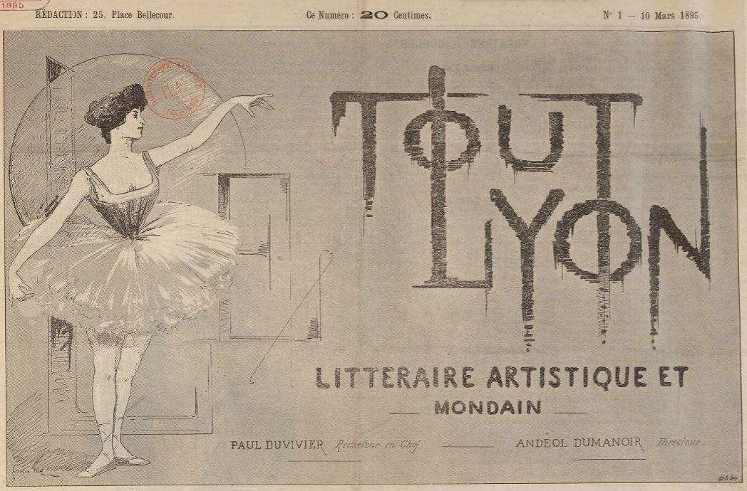 Photo (BnF / Gallica) de : Le Tout Lyon. Lyon, 1895-1955. ISSN 1149-2759.