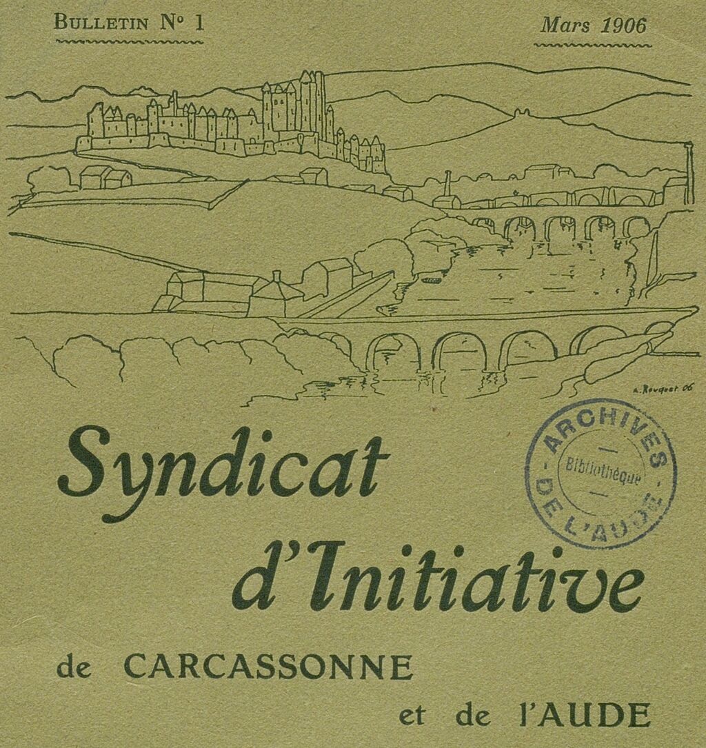 Photo (BnF / Gallica) de : Bulletin. Syndicat d'initiative de Carcassonne et de l'Aude. Carcassonne, 1906-[1908 ?]. ISSN 2122-3505.