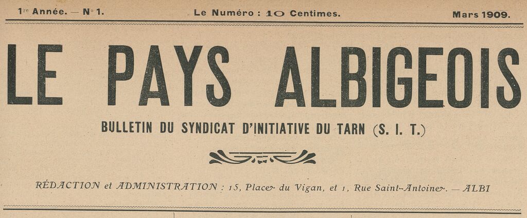 Photo (BnF / Gallica) de : Le Pays albigeois. Albi, 1909-[1926 ?]. ISSN 2133-7845.